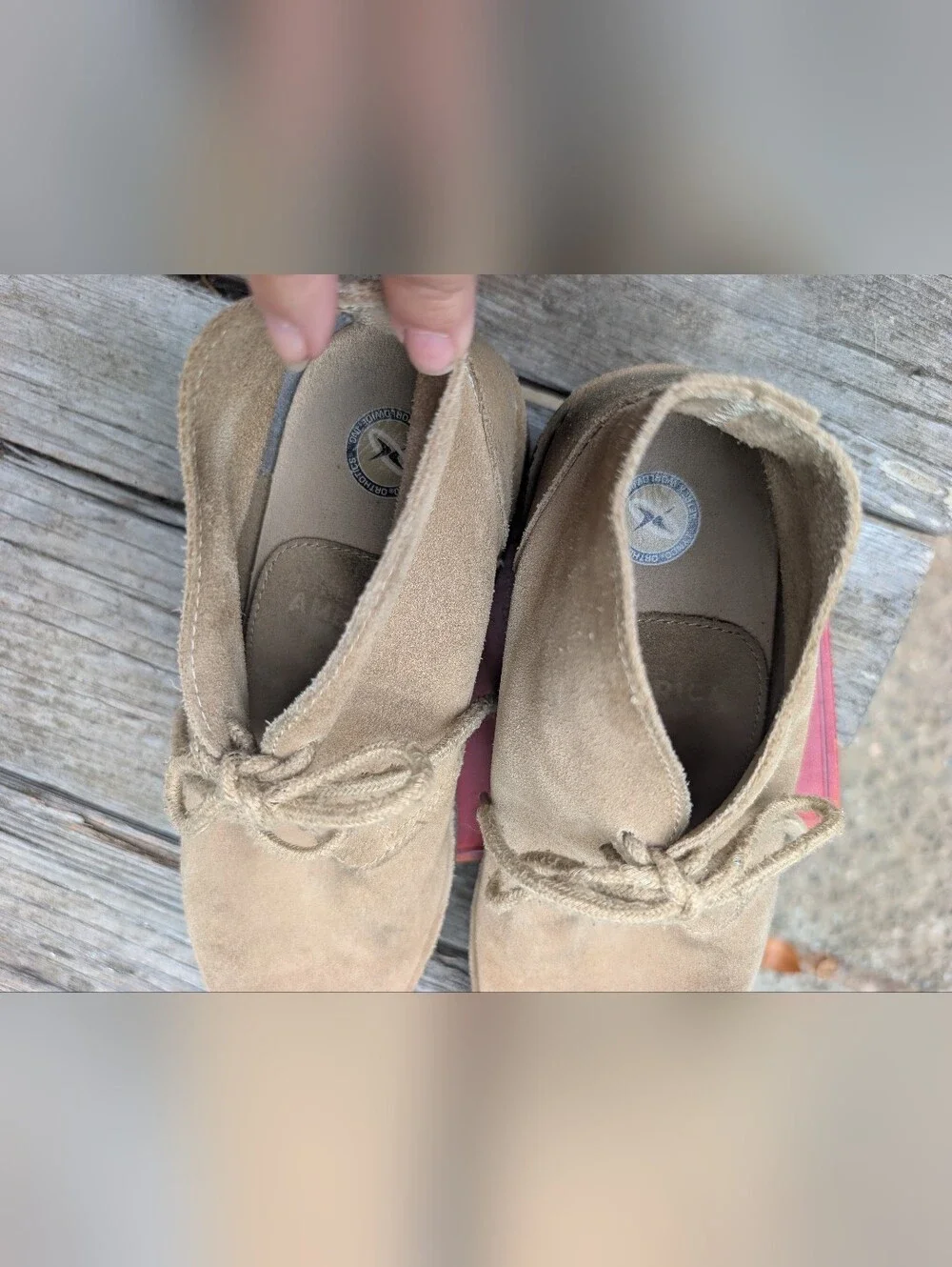 Aetrex Classic Suede Desert Boots in Tan By Lynco Orthotics Shoes Size 9 1/2